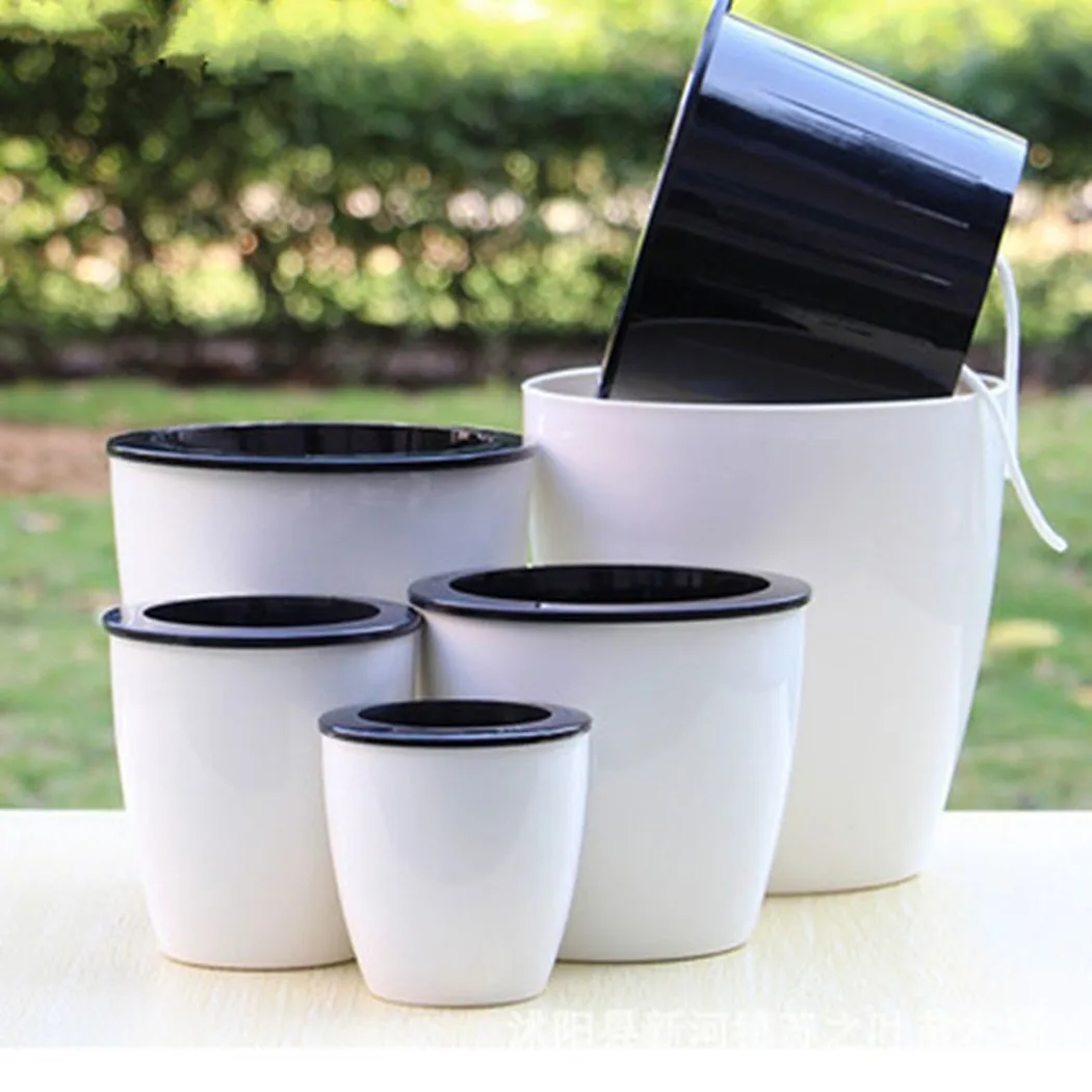 Aloe Vera Pot - Tembel saksı kendinden sulama bitki saksı
