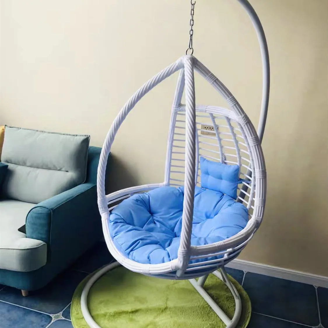 Spider Plant Hanging - Asılı sepet rattan sandalye ev beşik
