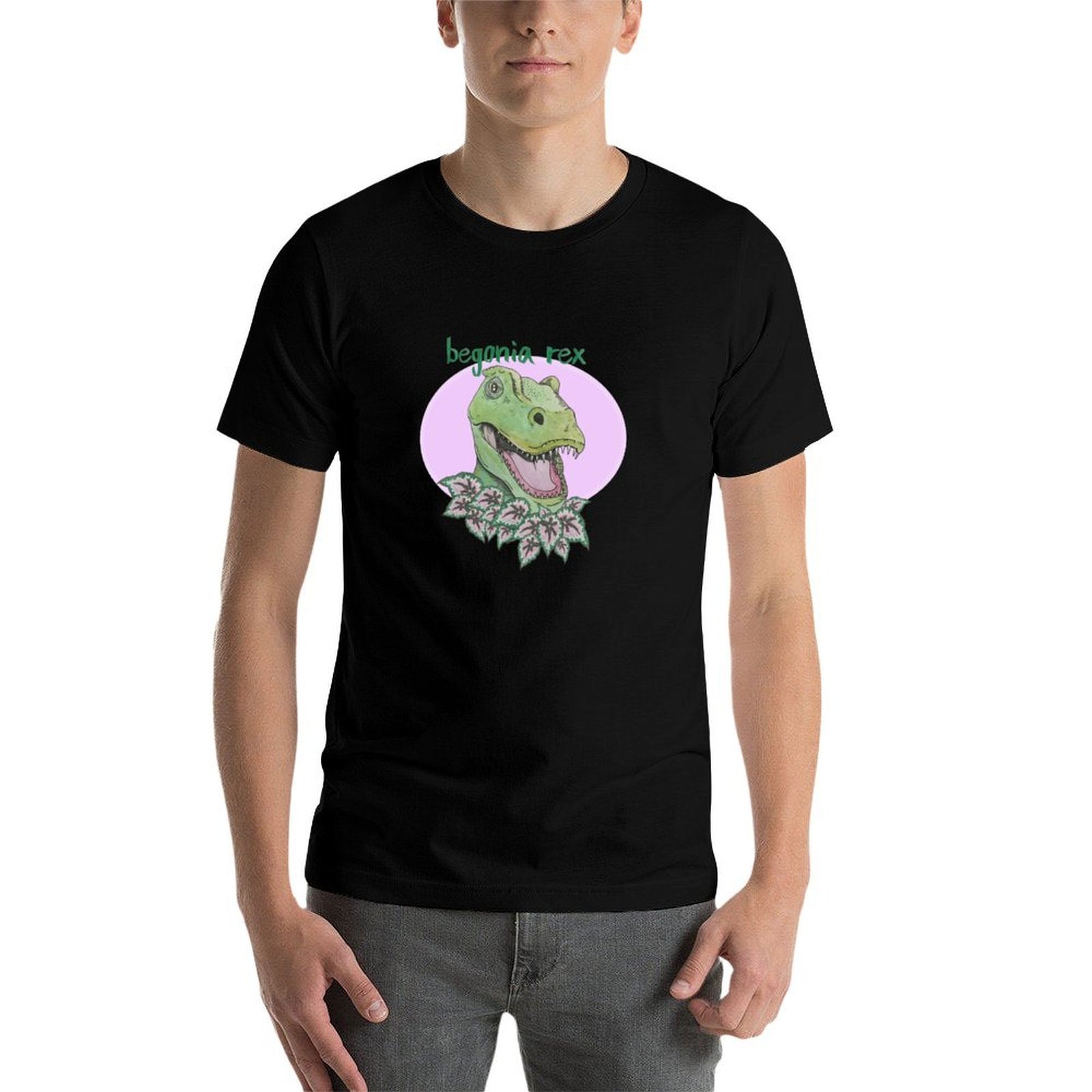 T rex begonya (pembe) T-Shirt  - Begonia Rex incelemesi ve fiyatı